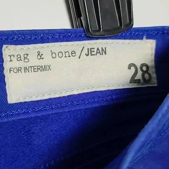 RAG & BONE Bright Blue Skinny For Intermix Jeans Size 28 Limited Edition - Picture 5 of 16